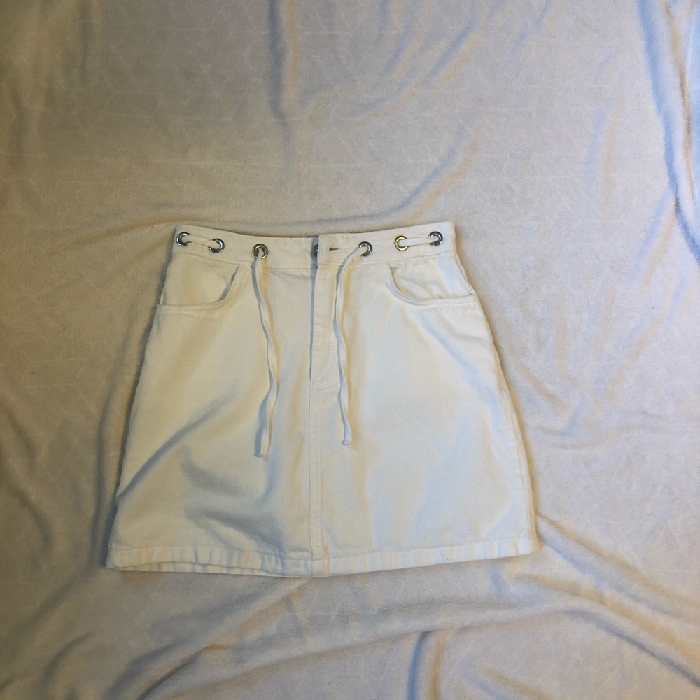 Urban Outfitters White Jean Skirt